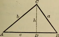 An illustration from New plane and spherical trigonometry, surveying, and navigation (1903)