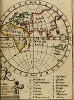 An illustration from A new systeme of geography : designed in a most plain and easie method, for the better understanding of that science : accommodated with new maps, of all the empires, kingdoms, principalities, dukedoms, provinces and countries in the whole world : with geographical tables, explaining the divisions in each map (1694)