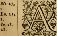 An illustration from The New Testament of Iesus Christ : faithfully translated into English, out of the authentical Latin, diligently conferred with the Greek, & other editions in divers languages : with arguments of books and chapters : annotations, and other helps ... (1633)