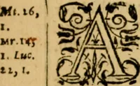 An illustration from The New Testament of Iesus Christ : faithfully translated into English, out of the authentical Latin, diligently conferred with the Greek, & other editions in divers languages : with arguments of books and chapters : annotations, and other helps ... (1633)