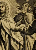 An illustration from The New Testament of Iesus Christ : faithfully translated into English, out of the authentical Latin, diligently conferred with the Greek, & other editions in divers languages : with arguments of books and chapters : annotations, and other helps ... (1633)