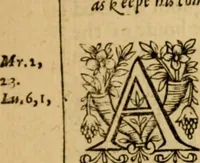 An illustration from The New Testament of Iesus Christ : faithfully translated into English, out of the authentical Latin, diligently conferred with the Greek, & other editions in divers languages : with arguments of books and chapters : annotations, and other helps ... (1633)