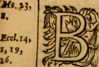 An illustration from The New Testament of Iesus Christ : faithfully translated into English, out of the authentical Latin, diligently conferred with the Greek, & other editions in divers languages : with arguments of books and chapters : annotations, and other helps ... (1633)
