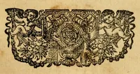 An illustration from The New Testament of our Lord Iesus Christ : translated out of Greeke by Theod. Beza ; with brief summaries and expositions upon the hard places by the said authour, Ioac. Camer., and P. Lofeler Villerius ; Englished by L. Tomson ; with annotations of Fr. Iunius upon Revelation (1599)