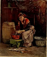An illustration from Newton Club catalogue of paintings : [exhibition] from December the 9th to December the 17th, 1896 (1896)