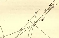 An illustration from Newton's Principia, sections I, II, III, with notes and illustrations. Also a collection of problems (1863)