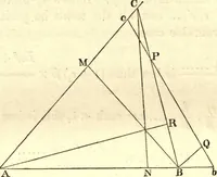 An illustration from Newton's Principia, sections I, II, III, with notes and illustrations. Also a collection of problems (1863)