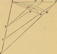 An illustration from Newton's principia, first book sections I, II, III, with notes and illustrations and a collection of problems, principally intended as examples of Newton's methods (1900)