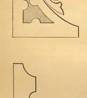 An illustration from New universal moulding book, containing latest styles of mouldings and architectural designs of exterior and interior finish ... rails, balusters and newel posts; architraves; front, interior and store doors .. (1891)