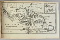 An illustration from A new voyage round the world. : Describing particularly, the isthmus of America, several coasts and islands in the West Indies, the Isles of Cape Verd, the passage by Terra del Fuego, the South Sea coasts of Chili, Peru, and Mexico; the Isle of Guam one of the Ladrones, Mindanao, and other Philippine and East India islands, near Cambodia, China, Formosa, Luconia, Celebes, &c. New Holland, Sumatra, Nicobar Isles; the Cape of Good Hope, and Santa Hellena. Their soil, rivers, harbours, plants, fruits, animals, and inhabitants. Their customs, religion, government, trade, &c. Vol. I. (1699)