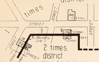 An illustration from New York city building zone resolution restricting the height and use of buildings and prescribing the minimum sizes of their yards and courts; with explanatory notes that will be helpful to owners, builders and architects (1920)