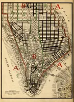 An illustration from New York city building zone resolution restricting the height and use of buildings and prescribing the minimum sizes of their yards and courts; with explanatory notes that will be helpful to owners, builders and architects (1920)
