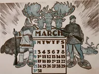 Picture 2 of 19 from Nineteen hundred and two : a calendar for the year 1902; with drawings by the Toronto Art League illustrating some Canadian sports & pastimes (1902), leaf 5