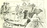 An illustration from Ninety-eight : a calendar for the year 1898; with some drawings suggestive of the everyday life of the past in Canada (1898)
