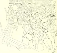 An illustration from Ninety-eight : a calendar for the year 1898; with some drawings suggestive of the everyday life of the past in Canada (1898)