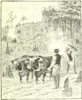 An illustration from Ninety-eight : a calendar for the year 1898; with some drawings suggestive of the everyday life of the past in Canada (1898)