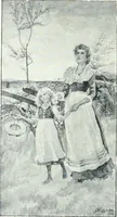 An illustration from Ninety-five : a calendar for the year MDCCCXCV; with some selections from Canadian writers and drawings by members of the Toronto Art Students' League (1895)