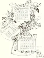An illustration from Ninety-four : a calendar for the year of Our Lord MDCCCXCIV; with verses by some of the Canadian writers of verse and drawings by members of the Toronto Art Students' League (1894)