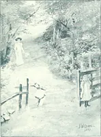 An illustration from Ninety-six : a calendar for the year 1896 with sketches of some Canadian water-ways and appropriate selections from Canadian writers (1896)