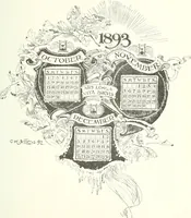 An illustration from Ninety-three : a calendar for the year of our Lord MDCCCXCIII; with verses by some of the Canadian writers of verse and drawings by members of the Toronto Art Students' League (1893)