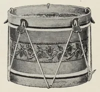 An illustration from Noble & Cooley : Manufacturers of toy drums, banjos, tambourines, zitherns, rolling hooples (1901)
