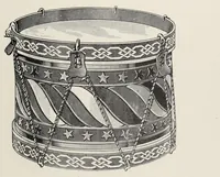 An illustration from Noble & Cooley : Manufacturers of toy drums, banjos, tambourines, zitherns, rolling hoops, etc. (1905)