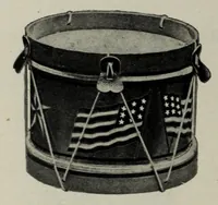 An illustration from Noble & Cooley : Manufacturers of toy drums, banjos, tambourines, zitherns, rolling hoops, sand mills, etc. (1907)