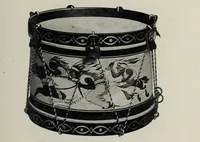 An illustration from Noble & Cooley : Manufacturers of toy drums, banjos, tambourines, zitherns, rolling hoops, sand mills, etc. (1907)
