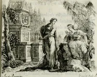 An illustration from Noites jozephinas de Mirtilo : sobre a infausta morte do Serenissimo Senhor D. Joze Principe do Brazil, dedicadas ao consterna do povo luzitano (1790)