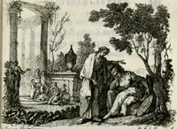 An illustration from Noites jozephinas de Mirtilo : sobre a infausta morte do Serenissimo Senhor D. Joze Principe do Brazil, dedicadas ao consterna do povo luzitano (1790)