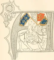 An illustration from Norges gamle vaaben, farver og flag (1894)