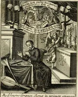 An illustration from Peripateticus nostri temporis, seu, Philosophus discursivus : in biennali cursu, per discursus symbolico-physicos, ad discursum, juxta sanctorum philosophorum exempla, piè curiosum instructus .. (1724)