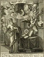 An illustration from Peripateticus nostri temporis, seu, Philosophus discursivus : in biennali cursu, per discursus symbolico-physicos, ad discursum, juxta sanctorum philosophorum exempla, piè curiosum instructus .. (1724)