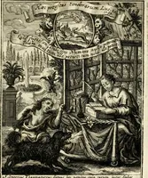 An illustration from Peripateticus nostri temporis, seu, Philosophus discursivus : in biennali cursu, per discursus symbolico-physicos, ad discursum, juxta sanctorum philosophorum exempla, piè curiosum instructus .. (1724)