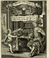 An illustration from Peripateticus nostri temporis, seu, Philosophus discursivus : in biennali cursu, per discursus symbolico-physicos, ad discursum, juxta sanctorum philosophorum exempla, piè curiosum instructus .. (1724)