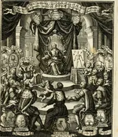 An illustration from Peripateticus nostri temporis, seu, Philosophus discursivus : in biennali cursu, per discursus symbolico-physicos, ad discursum, juxta sanctorum philosophorum exempla, piè curiosum instructus .. (1724)