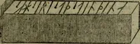 An illustration from Notae uberiores in Historiam Danicam Saxonis Grammatici : Una cum prolegomenis ad easdem notas (1645)