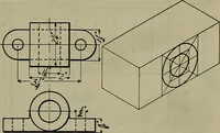 An illustration from Notes for mechanical drawing; arranged for the use of the students of the Mechanic arts high school and the Evening school of trades (1904)