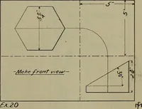 An illustration from Notes for mechanical drawing; arranged for the use of the students of the Mechanic arts high school and the Evening school of trades (1904)
