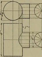 An illustration from Notes for mechanical drawing; arranged for the use of the students of the Mechanic arts high school and the Evening school of trades (1904)