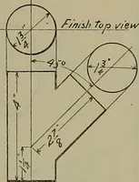 An illustration from Notes for mechanical drawing; arranged for the use of the students of the Mechanic arts high school and the Evening school of trades (1904)