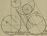 Picture 25 of 107 from Notes for mechanical drawing; arranged for the use of the students of the Mechanic arts high school and the Evening school of trades (1904), leaf 32