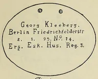 An illustration from Notes on examination of the effects and various objects found on German soldiers (1917)