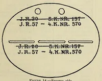 An illustration from Notes on examination of the effects and various objects found on German soldiers (1917)