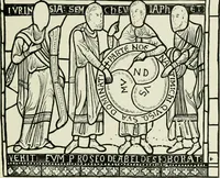 An illustration from Notes on the painted glass of Canterbury Cathedral (1897)