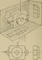 An illustration from Notes on practical mechanical drawing, written for the use of the students in general engineering drawing in the University of Illinois (1907)