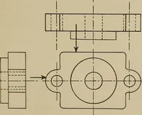 An illustration from Notes on practical mechanical drawing, written for the use of the students in general engineering drawing in the University of Illinois (1907)