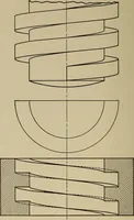 An illustration from Notes on practical mechanical drawing, written for the use of the students in general engineering drawing in the University of Illinois (1907)
