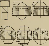 An illustration from Notes on practical mechanical drawing, written for the use of the students in general engineering drawing in the University of Illinois (1907)