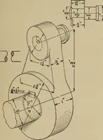 An illustration from Notes on practical mechanical drawing, written for the use of the students in general engineering drawing in the University of Illinois (1907)